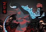  destruction godzilla godzilla_(series) kaijuu no_humans pagoda roaring 