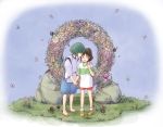  1girl 2boys boh couple haku ogino_chihiro sen_to_chihiro_no_kamikakushi studio_ghibli 