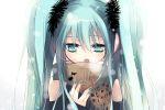  green_eyes hanepochi hatsune_miku long_hair scarf twintails vocaloid 