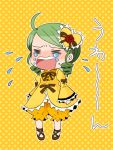  bad_id blush closed_eyes drill_hair green_hair kanaria rozen_maiden satou_memeko tears 