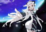  brown_eyes cat_ears earth foreshortening hands long_hair pentagram smile star stars tensugi_takashi universe white_hair 