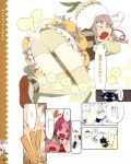  bloomers chef chef_hat comic dog fart food_girls hat highres matches okama potato-chan shocked strawberry-chan surprise surprised tears thighhighs yuzu-chan 