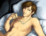 bed brown_hair glasses male nude 