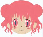  blush hidamari_sketch hiro nakajima pink_hair traditional_media 