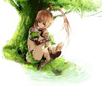  chelsea_torn green_eyes long_hair ponytail riku_(artist) riku_(wana) sitting tales_of_(series) tales_of_destiny water 