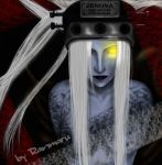  final_fantasy_vii jenova long_hair lowres ranmaru salia-strife solo white_hair yellow_eyes 