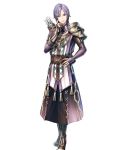  1boy armor fingerless_gloves fire_emblem fire_emblem_echoes:_mou_hitori_no_eiyuuou fire_emblem_heroes full_body gloves hand_on_hip haru_(toyst) highres leo_(fire_emblem) looking_at_viewer official_art quiver shoulder_armor solo standing transparent_background 