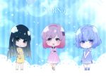  koharu_(norn9) kuga_mikoto norn9 pink_eyes pink_hair shiranui_nanami teita 