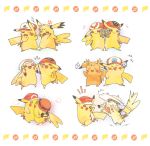  haruka_(pokemon) hat hikari_(pokemon) iris_(pokemon) kasumi_(pokemon) lillie_(pokemon) pikachu pokemon pokemon_(anime) pokemon_(creature) satoshi_(pokemon) serena_(pokemon) 