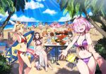  4boys 6+girls ahoge animal_ears artoria_pendragon_(all) artoria_pendragon_(swimsuit_archer) atalanta_(fate) beach bikini blonde_hair blush bottle breasts character_request cleopatra_(fate/grand_order) closed_eyes eating edward_teach_(fate/grand_order) elizabeth_bathory_(fate)_(all) fate/grand_order fate_(series) fishing_rod florence_nightingale_(fate/grand_order) food fou_(fate/grand_order) fox_ears francis_drake_(fate) fujimaru_ritsuka_(female) fujimaru_ritsuka_(male) gilgamesh green_eyes hans_christian_andersen_(fate) jack_the_ripper_(fate/apocrypha) jaguarman_(fate/grand_order) jeanne_d&#039;arc_(fate)_(all) jeanne_d&#039;arc_alter_santa_lily julius_caesar_(fate/grand_order) large_breasts leonardo_da_vinci_(fate/grand_order) long_hair looking_at_viewer marie_antoinette_(fate/grand_order) marie_antoinette_(swimsuit_caster)_(fate) mash_kyrielight medium_breasts medjed mordred_(fate)_(all) mordred_(swimsuit_rider)_(fate) multiple_boys multiple_girls nitocris_(fate/grand_order) nursery_rhyme_(fate/extra) ocean open_mouth ozymandias_(fate) pink_hair purple_hair red_bikini redrop ribbon saber scathach_(fate)_(all) scathach_(swimsuit_assassin)_(fate) side-tie_bikini smile summer sunglasses swimsuit tabard tamamo_(fate)_(all) tamamo_cat_(fate) violet_eyes william_shakespeare_(fate) 