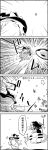  /\/\/\ 4koma asymmetrical_wings ball bow card comic commentary_request emphasis_lines explosion goal greyscale hair_bow hat hat_bow highres holding houjuu_nue kicking kirisame_marisa long_hair looking_up mini-hakkero monochrome smile soccer soccer_ball star sweatdrop tani_takeshi touhou translation_request ufo wings witch_hat yukkuri_shiteitte_ne 