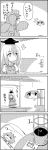  /\/\/\ 4koma backpack bag cirno comic commentary_request cucumber dress eyebrows_visible_through_hair flower greyscale hair_bobbles hair_ornament hat highres invisible kamishirasawa_keine kawashiro_nitori letty_whiterock long_hair monochrome open_mouth pillow plant potted_plant puffy_sleeves short_hair short_sleeves shouryouuma sleeping smile sunflower touhou translated two_side_up 