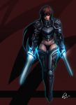  adapted_costume armor boots brown_eyes brown_hair cross dated dual_wielding eyepatch gauntlets genderswap genderswap_(mtf) grey_knight heresy l_axe long_hair navel pauldrons power_armor power_sword purity_seal signature skindentation sword thigh-highs thigh_boots thong warhammer_40k weapon 