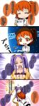  aoshima commentary_request fate/grand_order fate_(series) fujimaru_ritsuka_(female) highres long_hair orange_hair purple_hair sleeveless smile translation_request twintails very_long_hair violet_eyes wu_zetian_(fate/grand_order) 
