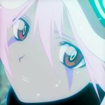  1girl akio_(mememe) close-up face karas red_eyes solo yurine_(karas) 