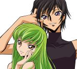  c.c. cc code_geass green_hair highres lelouch_lamperouge vector_trace 