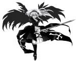  dress hairband kirisato_itsuki long_hair rozen_maiden silver_hair suigintou sword weapon wings 