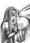  fate/stay_night fate_(series) hazama_(perdition) hazama_(pixiv11656) horse long_hair monochrome rider 