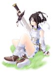  grass highres mr.romance ragnarok_online super_novice sword weapon 