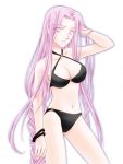  bikini breasts cleavage fate/stay_night fate_(series) long_hair pink_eyes purple_hair rider suzuri_(dara) suzuri_(pixiv18003) swimsuit very_long_hair 