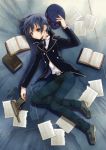  book gun hijiri_ruka lowres persona persona_4 reverse_trap shirogane_naoto weapon 