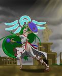  1girl absurdres fighting highres kid_icarus md5_mismatch neith nintendo palutena resized super_smash_bros. torn_clothes upscaled 