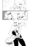  comic fate/grand_order fate_(series) monochrome sakata_kintoki_(fate/grand_order) shiromako shuten_douji_(fate/grand_order) train_interior 