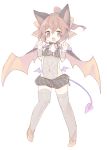  1girl armor bare_shoulders bat_wings blush bow bracelet breastplate brown_eyes brown_hair cape dyute_(fire_emblem) fang fire_emblem fire_emblem_echoes:_mou_hitori_no_eiyuuou jewelry long_hair open_mouth ponytail simple_background solo teu_(navy) wings 