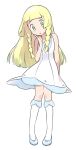  ame025 blonde_hair dress green_eyes lillie_(pokemon) pokemon pokemon_(anime) pokemon_(game) pokemon_sm pokemon_sm_(anime) 