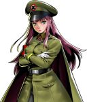  abigail_(metal_slug) long_hair lowres metal_slug metal_slug_attack military military_uniform official_art pink_hair uniform 
