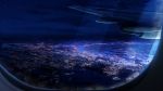  aircraft airplane airplane_wing highres night night_sky no_humans original scenery sky star_(sky) starry_sky window y_y_(ysk_ygc) 