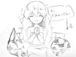 1girl bare_arms bdsm blush bound bound_wrists cold commentary d: greyscale ice kirisame_marisa long_hair monochrome naked_towel open_mouth solo tears temperature touhou towel translated trembling very_long_hair wavy_hair yururi_nano 