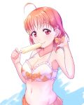  bikini love_live!_sunshine!! orange_hair red_eyes short_hair takami_chika 