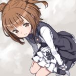  1girl beatrice_(princess_principal) bow bowtie brown_eyes brown_hair double_bun kuroboshi_kouhaku looking_at_viewer princess_principal short_hair solo 