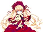  blue_eyes cradle_(artist) kunkun kuroya_shinobu long_hair rozen_maiden shinku wallpaper white 