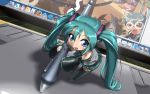  crossover hatsune_miku hiiragi_kagami izumi_konata lucky_star mac_(apple) parody pen screen tablet vocaloid 