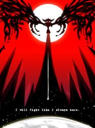  1boy absurdres commentary doom_wings english_commentary english_text full_moon furry furry_male hedgehog_boy highres male_focus moon red_background red_sky shadow_the_hedgehog sky solo sonic_(series) sonic_adventure_2 sonic_generations sonic_the_hedgehog_(2006) sonic_x_shadow_generations spacedawgspace standing 