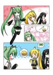  animal_ears black_rock_shooter black_rock_shooter_(character) cat_ears catstudio_(artist) comic hatsune_miku left-to-right_manga silent_comic thighhighs twintails vocaloid 