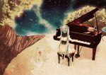  bad_id flower grand_piano green_hair hatsune_miku instrument kirino_kasumu le_petit_prince parody piano piano_bench rose roses shunmin solo the_little_prince touminshitai tree trees twintails vocaloid 