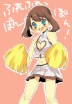 cheerleader cleavage_cutout haruka_(pokemon) heart heart_cleavage_cutout highres midriff navel no_bandana oomuro pokemon solo 