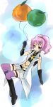  balloon cape code_geass gloves hairband midriff pink_hair thighhighs tsukiyo tsukiyo_(skymint) 