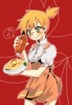  green_eyes gym_leader heart heart_of_string highres kasumi_(pokemon) oomuro orange_hair pokemon solo waitress 