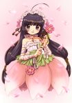  1girl absurdres ahoge black_eyes black_hair blush character_request eyebrows_visible_through_hair highres long_hair looking_at_viewer marota parted_lips smile solo tales_of_(series) tales_of_hearts 
