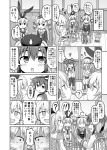  &gt;:d 4girls :d amatsukaze_(kantai_collection) anchor_hair_ornament anchor_necklace beret chair comic commentary_request curly_hair elbow_gloves epaulettes gloves greyscale hair_ornament hair_tubes hairband hat kantai_collection kashima_(kantai_collection) long_hair machinery monochrome multiple_girls nichika_(nitikapo) open_mouth pantyhose pleated_skirt rensouhou-kun school_uniform serafuku shimakaze_(kantai_collection) sitting skirt smile striped striped_legwear sweat sweatdrop thigh-highs tokitsukaze_(kantai_collection) translation_request turret twintails two_side_up zettai_ryouiki 