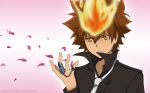  1boy brown_hair katekyo_hitman_reborn sawada_tsunayoshi solo venera_taro 