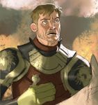  a_song_of_ice_and_fire absurdres armor blonde_hair facial_hair game_of_thrones highres jaime_lannister prosthetic_hand ramonn90 