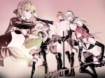  1girl 5boys agravain_(fate/grand_order) apron artoria_pendragon_(all) artoria_pendragon_(swimsuit_rider_alter)_(fate) bedivere bikini bikini_under_clothes black_boots black_gloves black_hair blonde_hair boots bow bowtie braid breasts bucket character_name closed_eyes commentary_request crossdressinging detached_collar elbow_gloves fate/grand_order fate_(series) french_braid gawain_(fate/extra) gloves hair_ribbon heart holding jacket knights_of_the_round_table_(fate) lancelot_(fate/grand_order) long_hair long_sleeves maid maid_bikini maid_headdress medium_breasts mop multiple_boys muscle nodo_goshisawayaka open_mouth pointing purple_hair red_eyes ribbon saber_alter shouting swimsuit thigh-highs thigh_boots tristan_(fate/grand_order) twintails yellow_eyes 