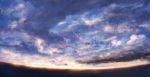  clouds cloudy_sky fisheye highres horizon no_humans original sakimori_(hououbds) scenery sky sunrise 