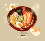  animated animated_gif artist_name bowl cat egg food fox nadia_kim no_humans noodles original ramen star steam tagme 