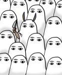  1girl commentary commentary_request knife medjed nitocris_(fate/grand_order) nitocris_(swimsuit_assassin)_(fate) yomogi_(acrylicpaints) 